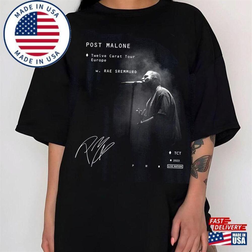 Post Malone Twelve Carat  Tour Dates T-Shirt